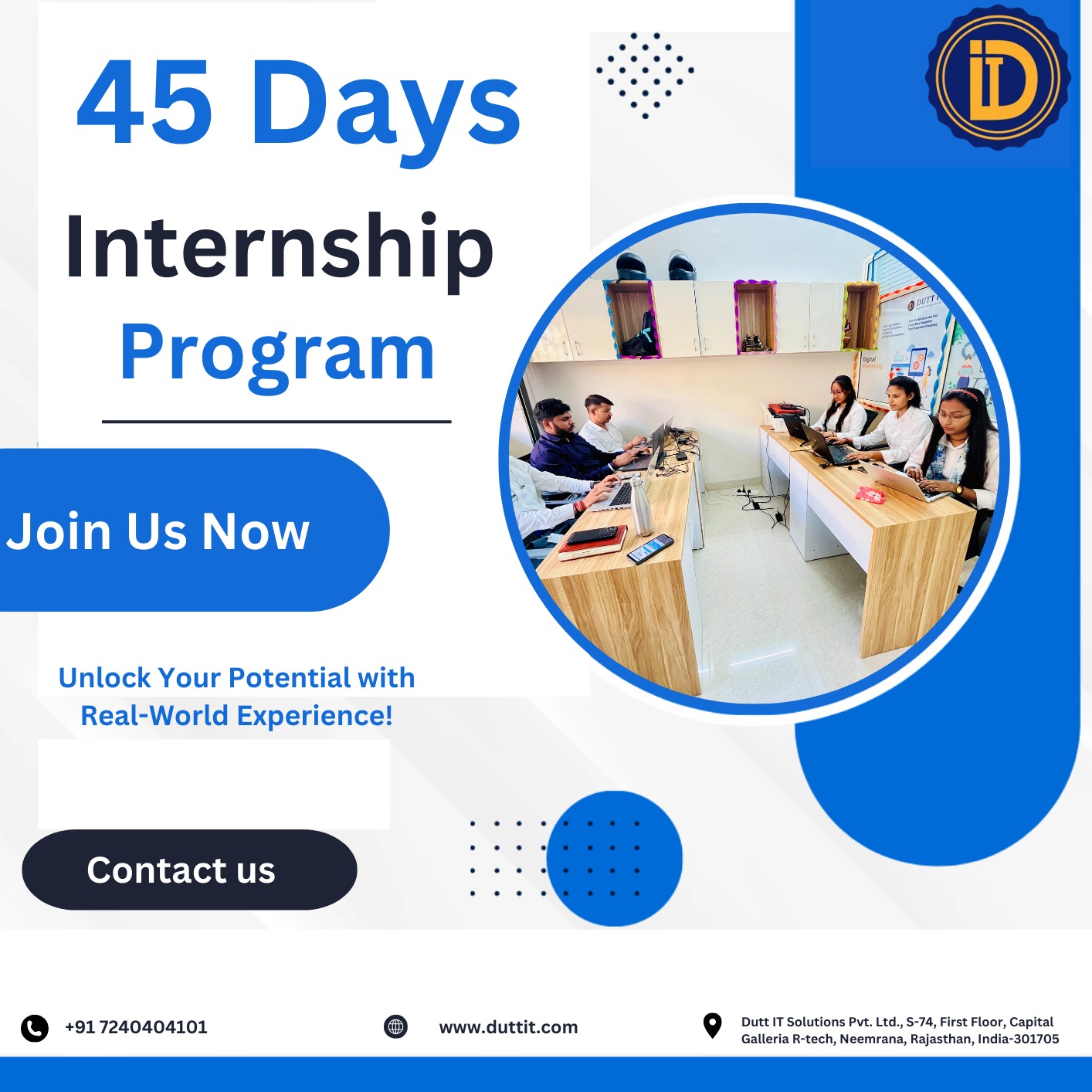 45 Day Internship For Engineering Students